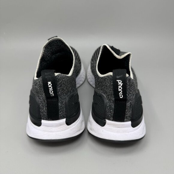 Size 8.5 Nike Womens React Phantom Run Flyknit 2 Oreo Slip On Running Shoes - Picture 6 of 9